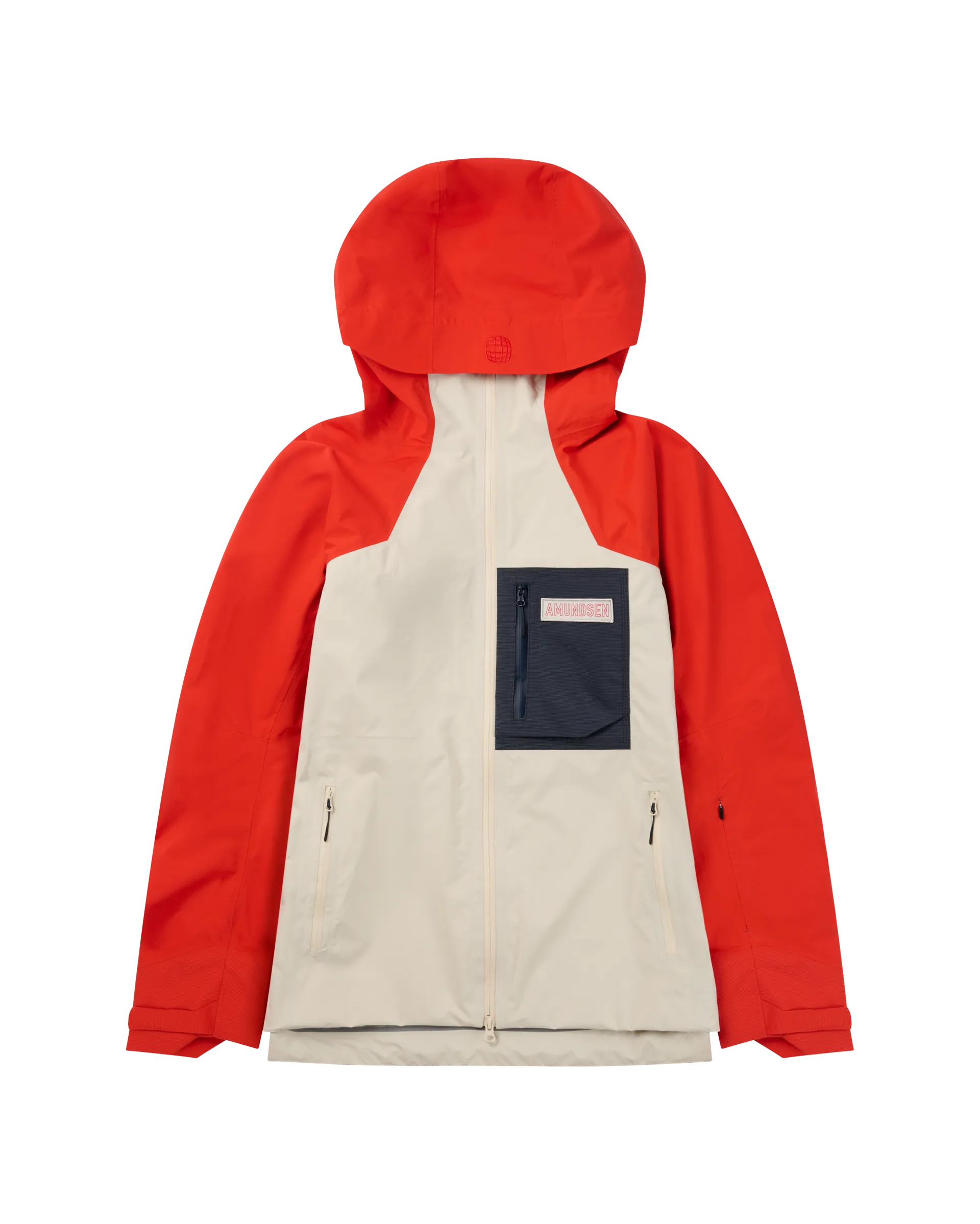 Amundsen Mountain Airy Shell Jacket Mens Alert Red/ Oatmeal