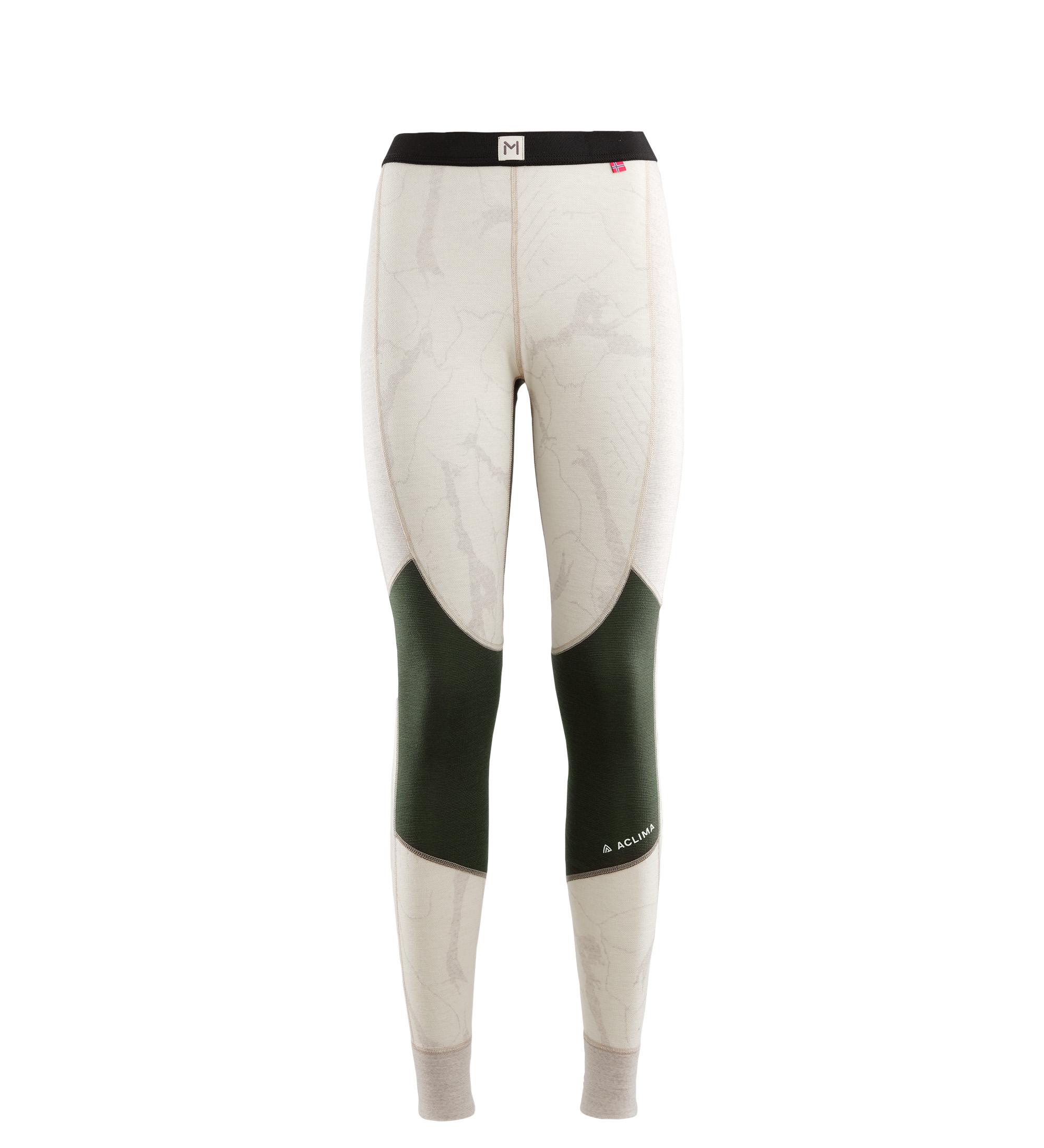Aclima Aclima Lars Monsen Femunden Longs Womens Beige Melang-Olive Night-Femunden Light 107495 Platou Sport 1