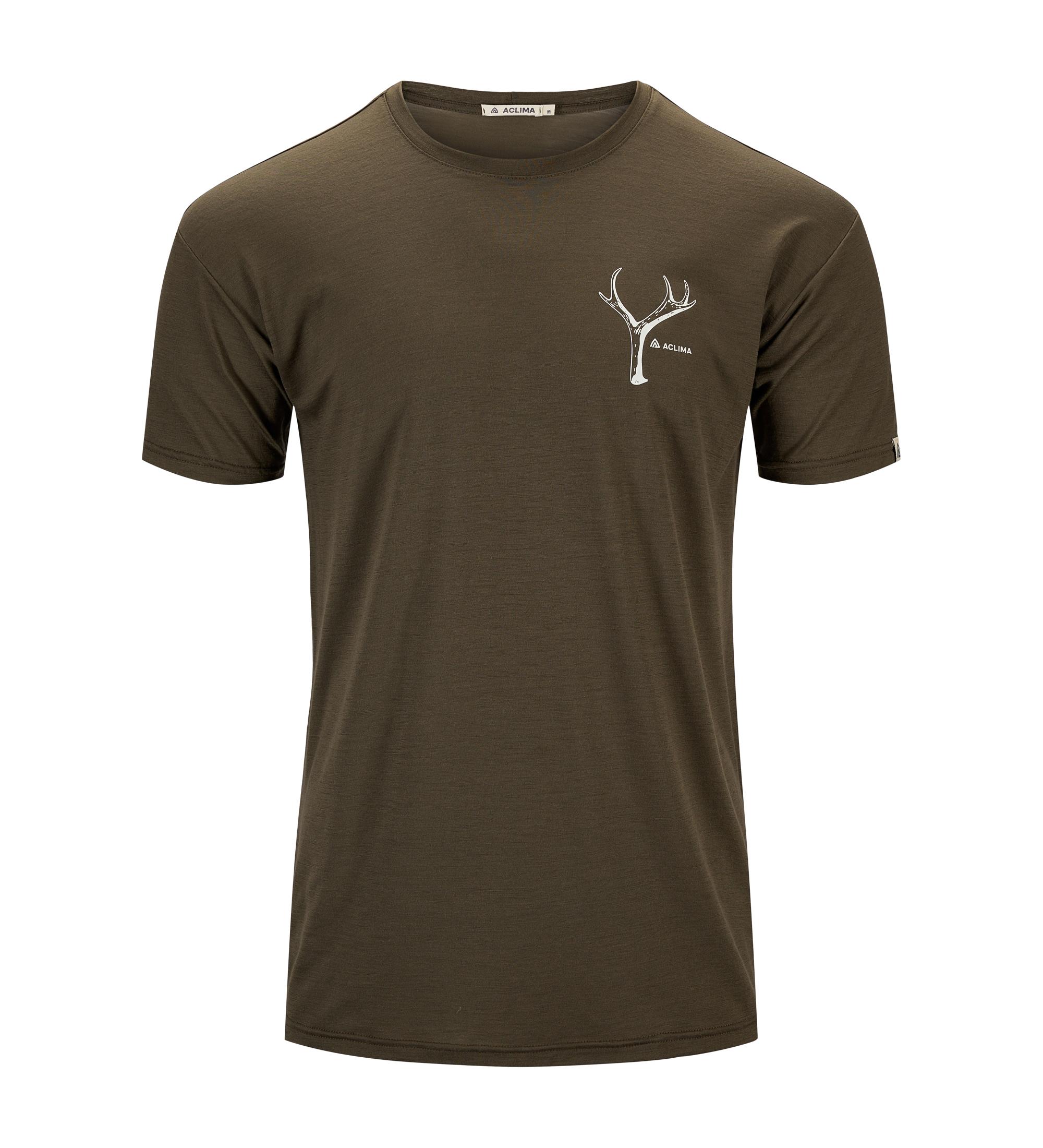 Aclima Aclima Lightwool 140 Classic Tee Antler Mens Tarmac 110456 Platou Sport 1