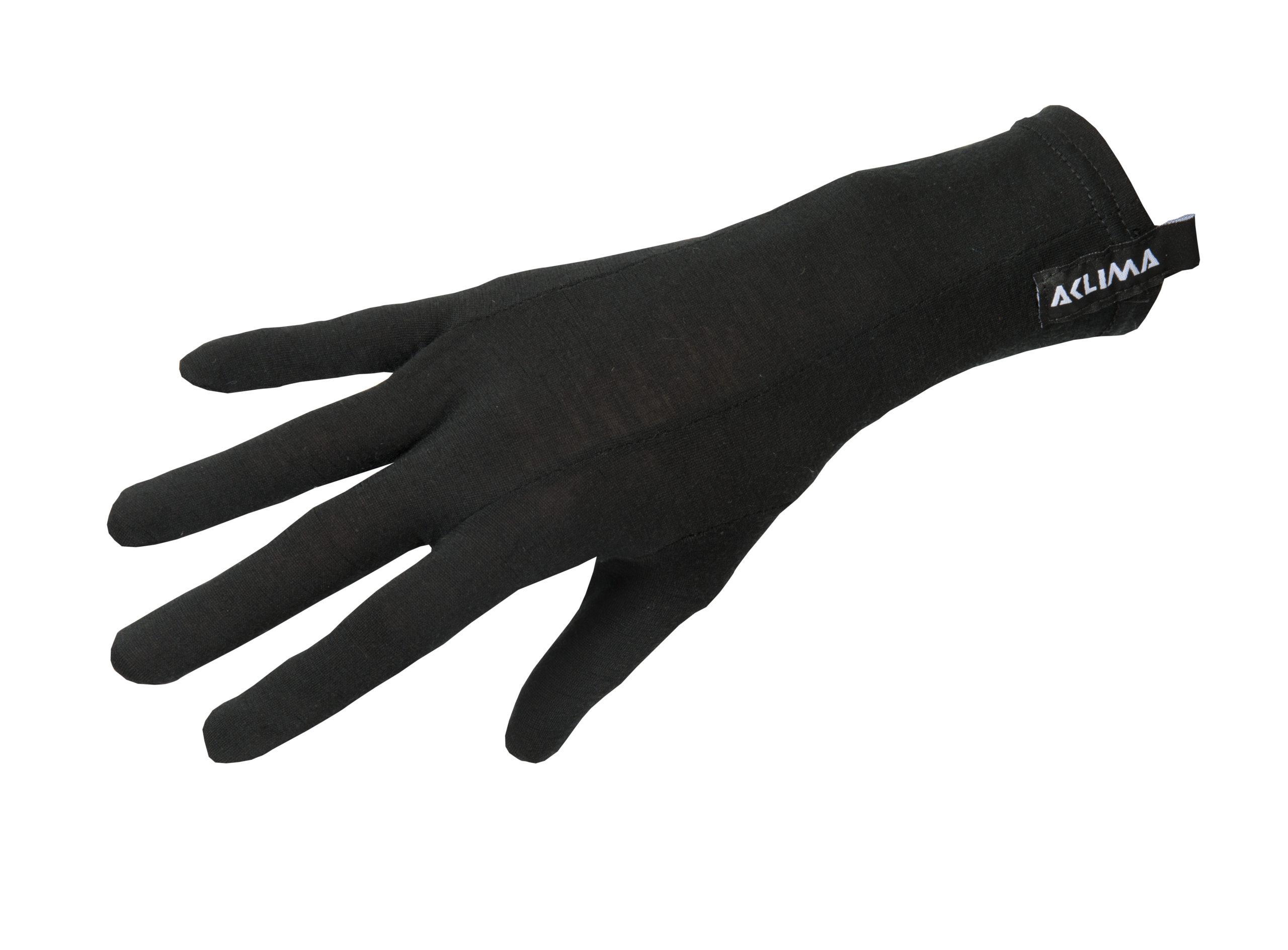 Aclima Aclima Lightwool 140 Liner Gloves Jet Black 217523001 Platou Sport 1