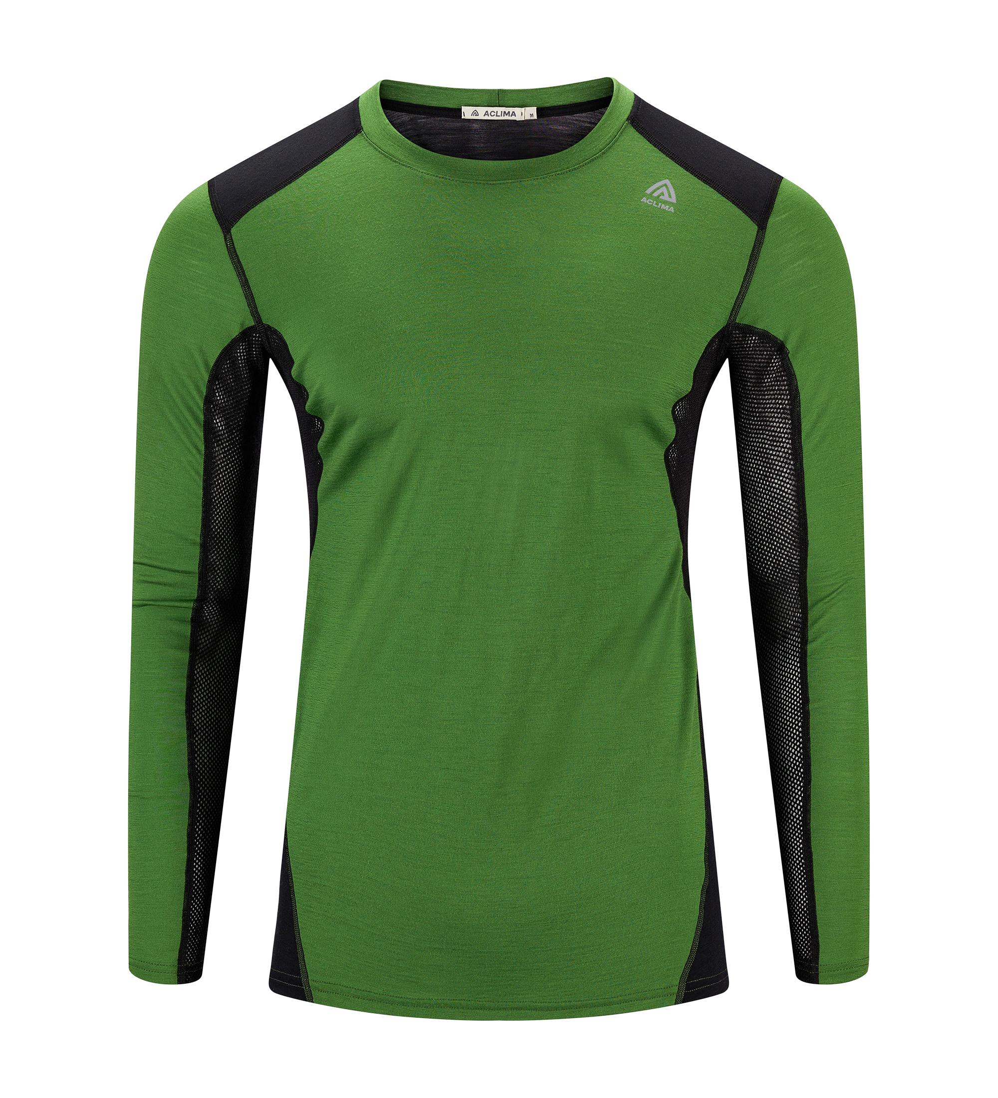 Aclima Aclima Lightwool 140 Sportshirt Mens Cactus-Jet Black 104772 Platou Sport 1
