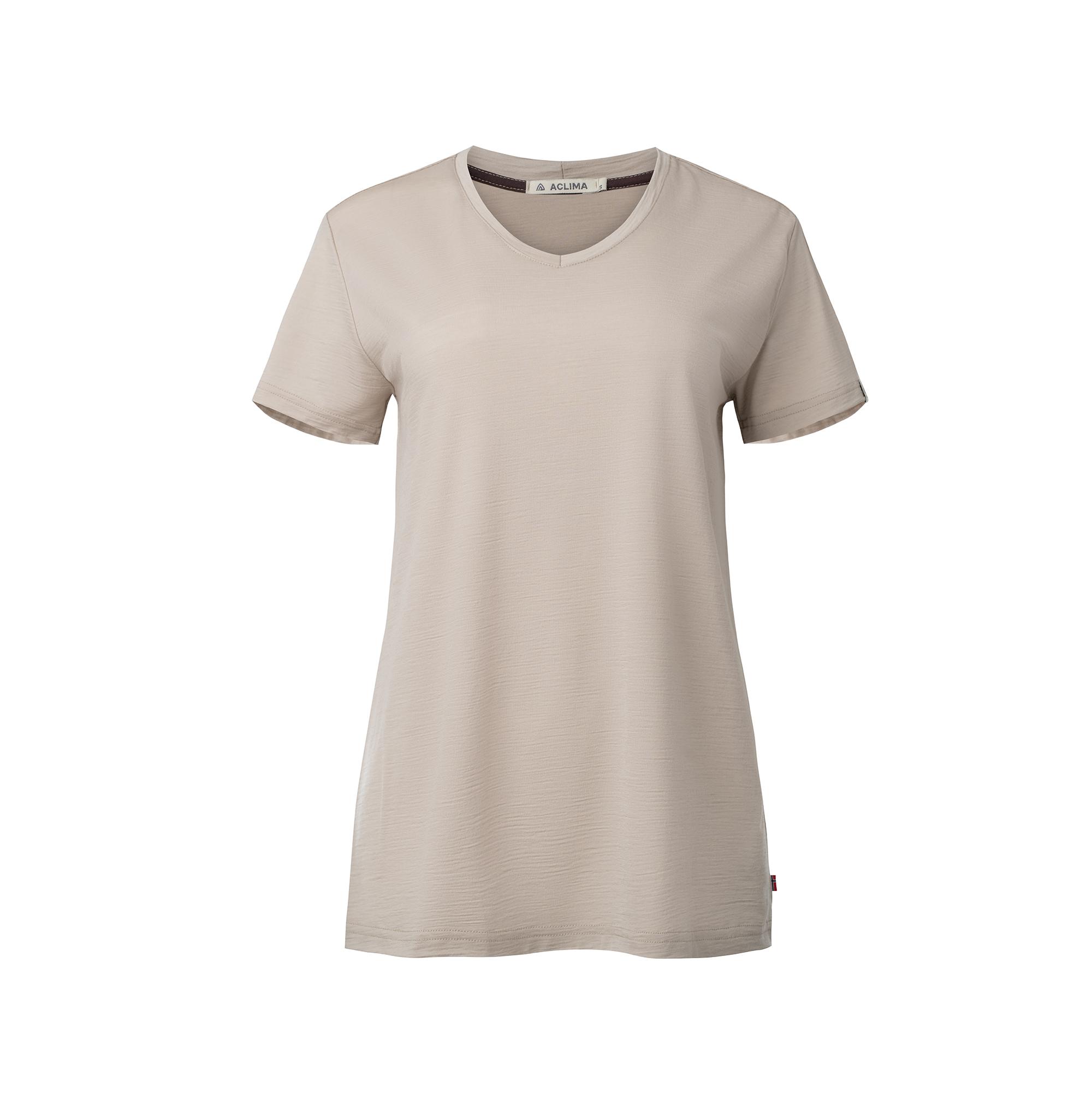 Aclima Aclima Lightwool 180 Loose Fit Tee Womens Simply Taupe 109513 Platou Sport 1