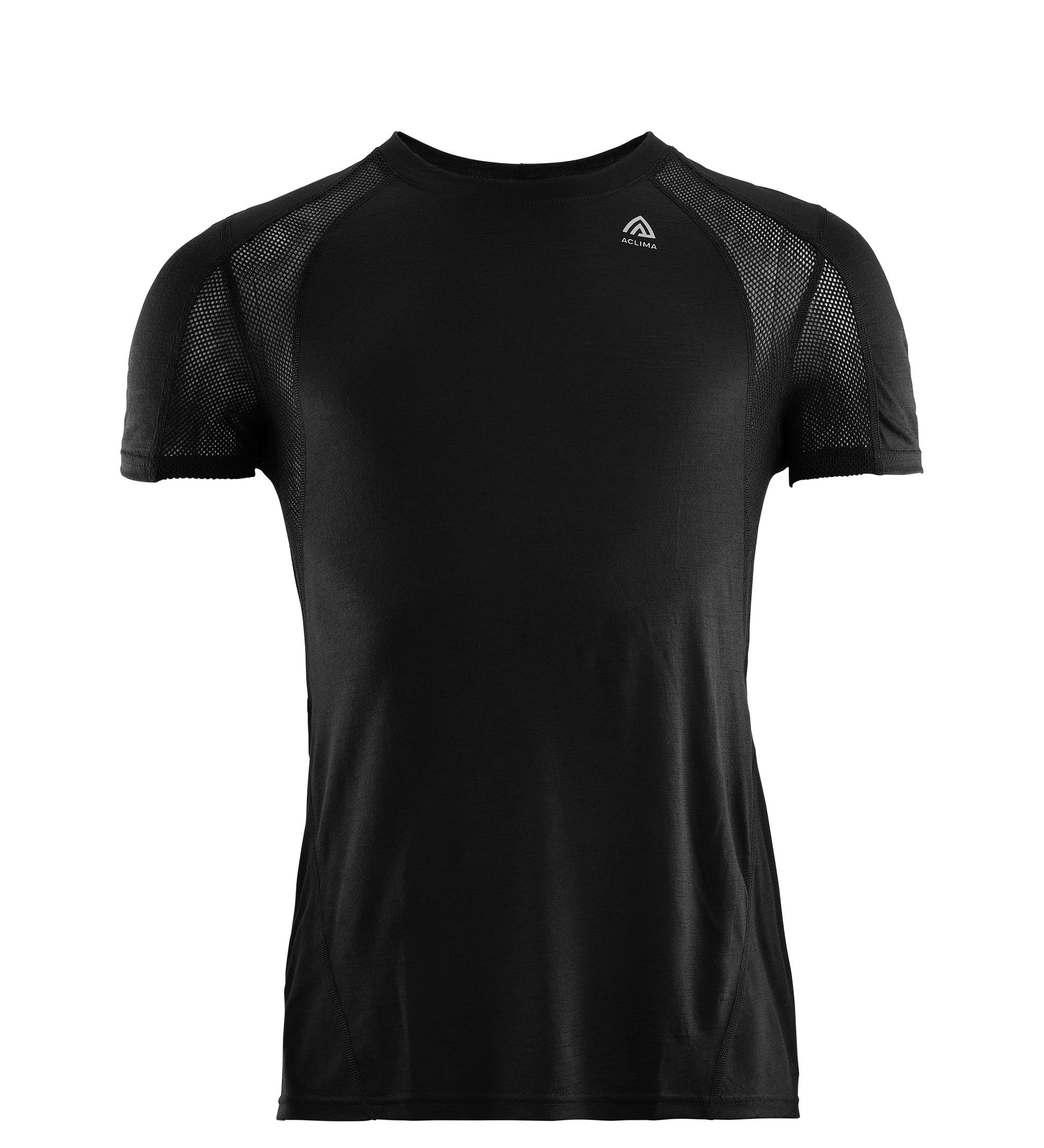 Aclima Aclima Lightwool Sports T-Shirt Mens Jet Black 104785 Platou Sport 1