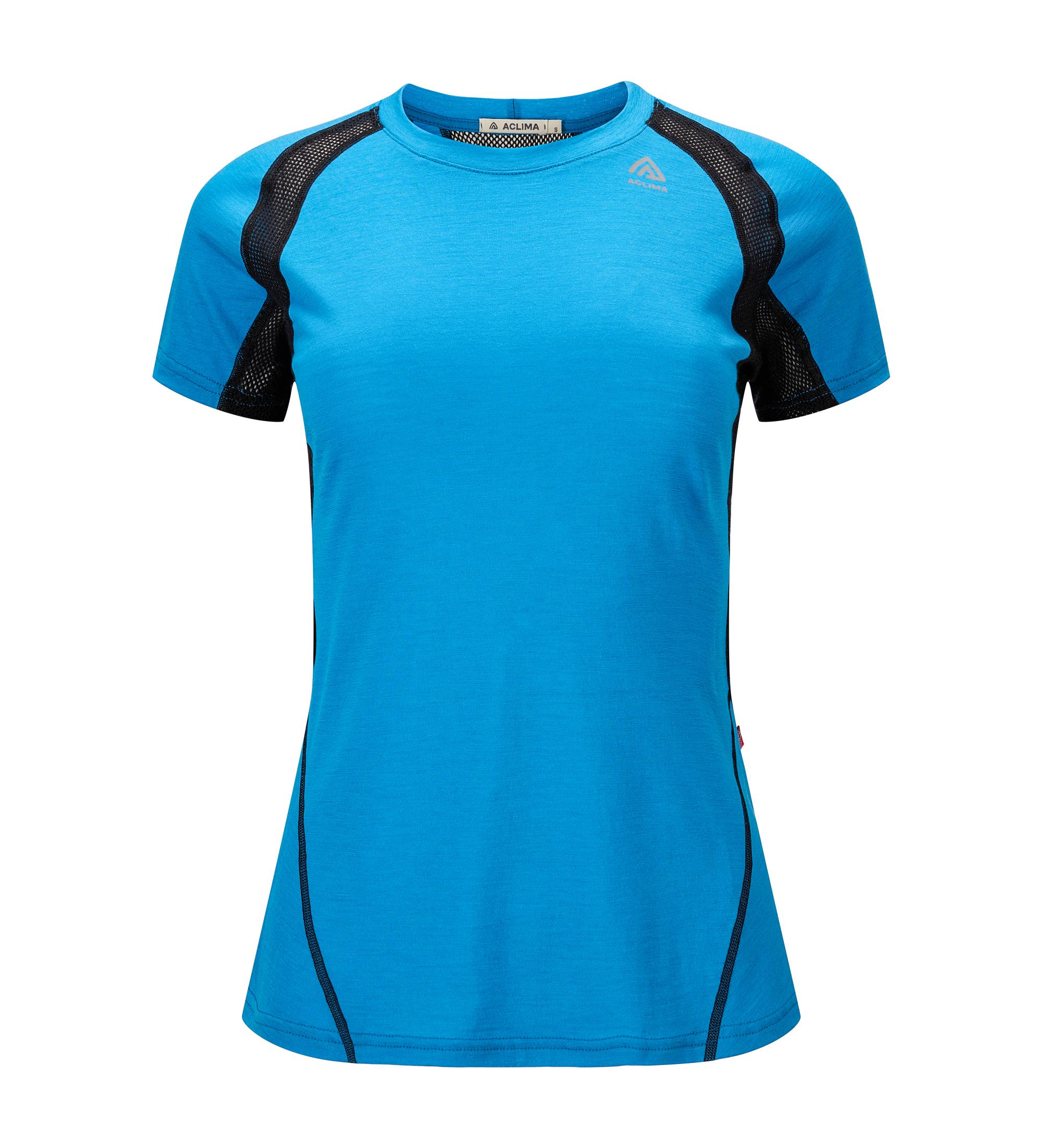 Aclima Aclima Lightwool Sports T-Shirt Womens Bluejay-Jet Black 104688 Platou Sport 1