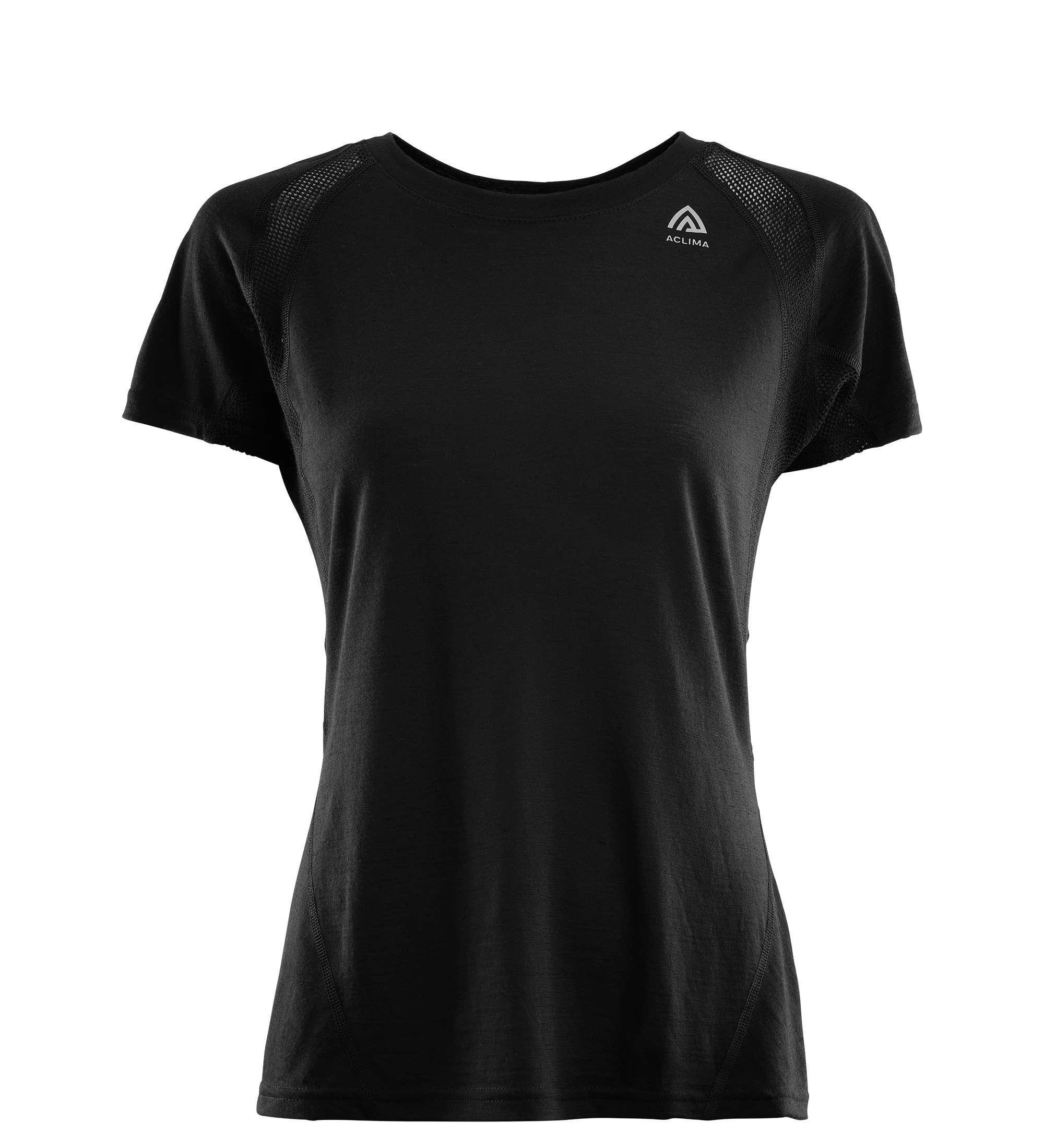 Aclima Aclima Lightwool Sports T-Shirt Womens Jet Black 104688 Platou Sport 1