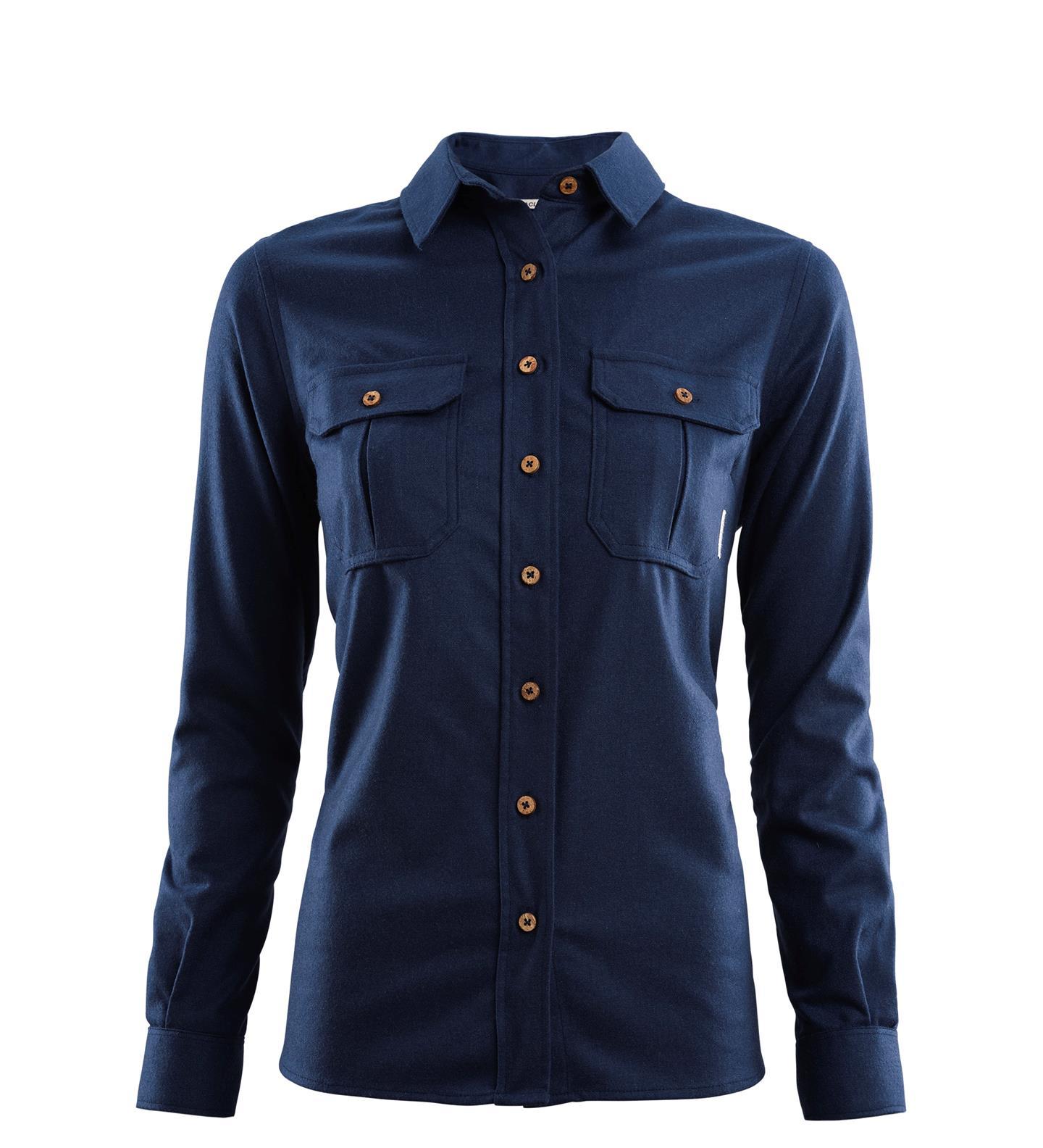 Aclima Aclima Reborn Woolshirt Womens Navy Melange 106311 Platou Sport 1