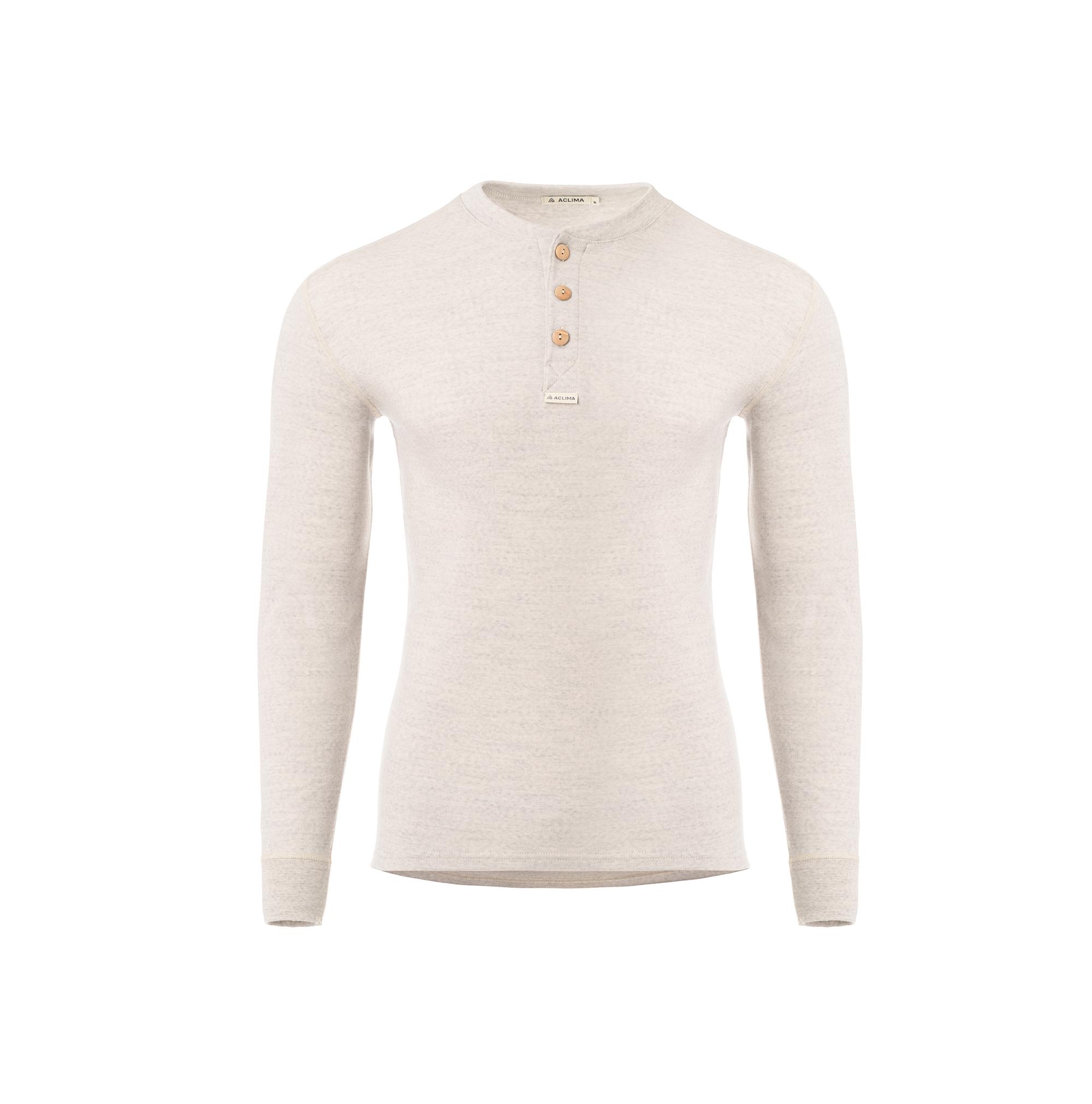 Aclima Aclima Warmwool Granddad Mens Beige Melange 101717 Platou Sport 1