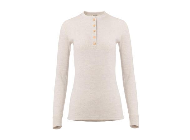 Aclima Aclima Warmwool Granddad Womens Beige Melange 101703 Platou Sport 1