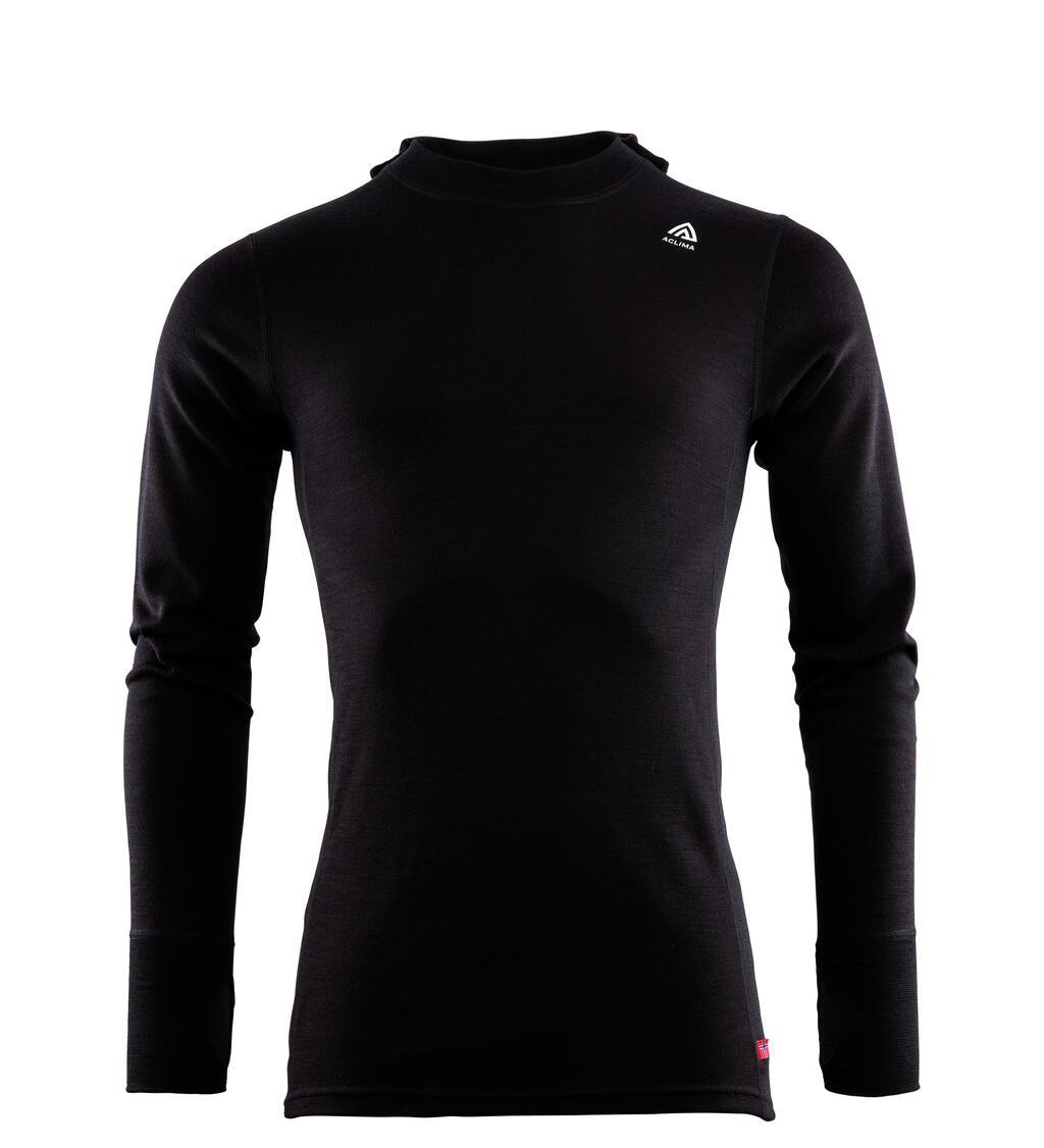 Aclima Aclima Warmwool Hoodsweater V2 Mens Jet Black 108452 Platou Sport 1