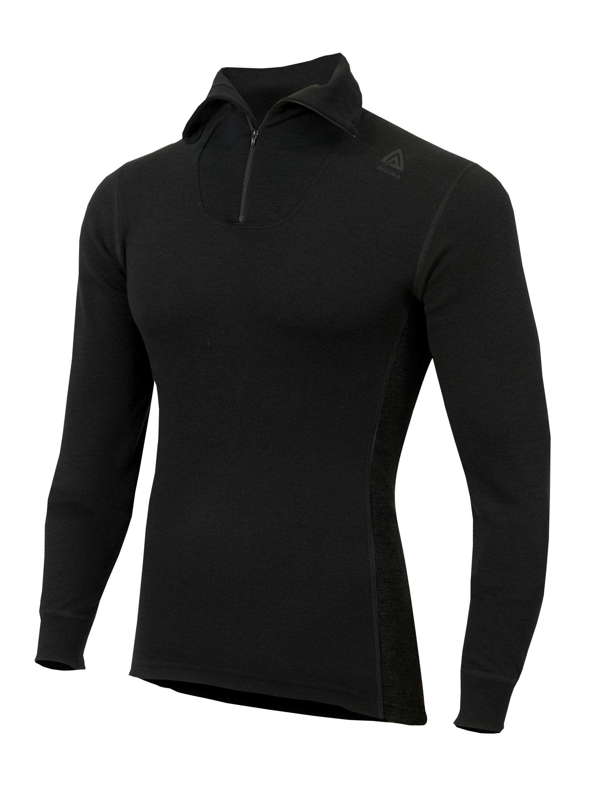 Aclima Aclima Warmwool Polo Mens Jet Black 107370 Platou Sport 1