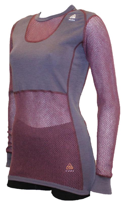 Aclima Aclima Wn Crew Neck Woman Bberrywine-Peris 111121067 Platou Sport Bergen 1