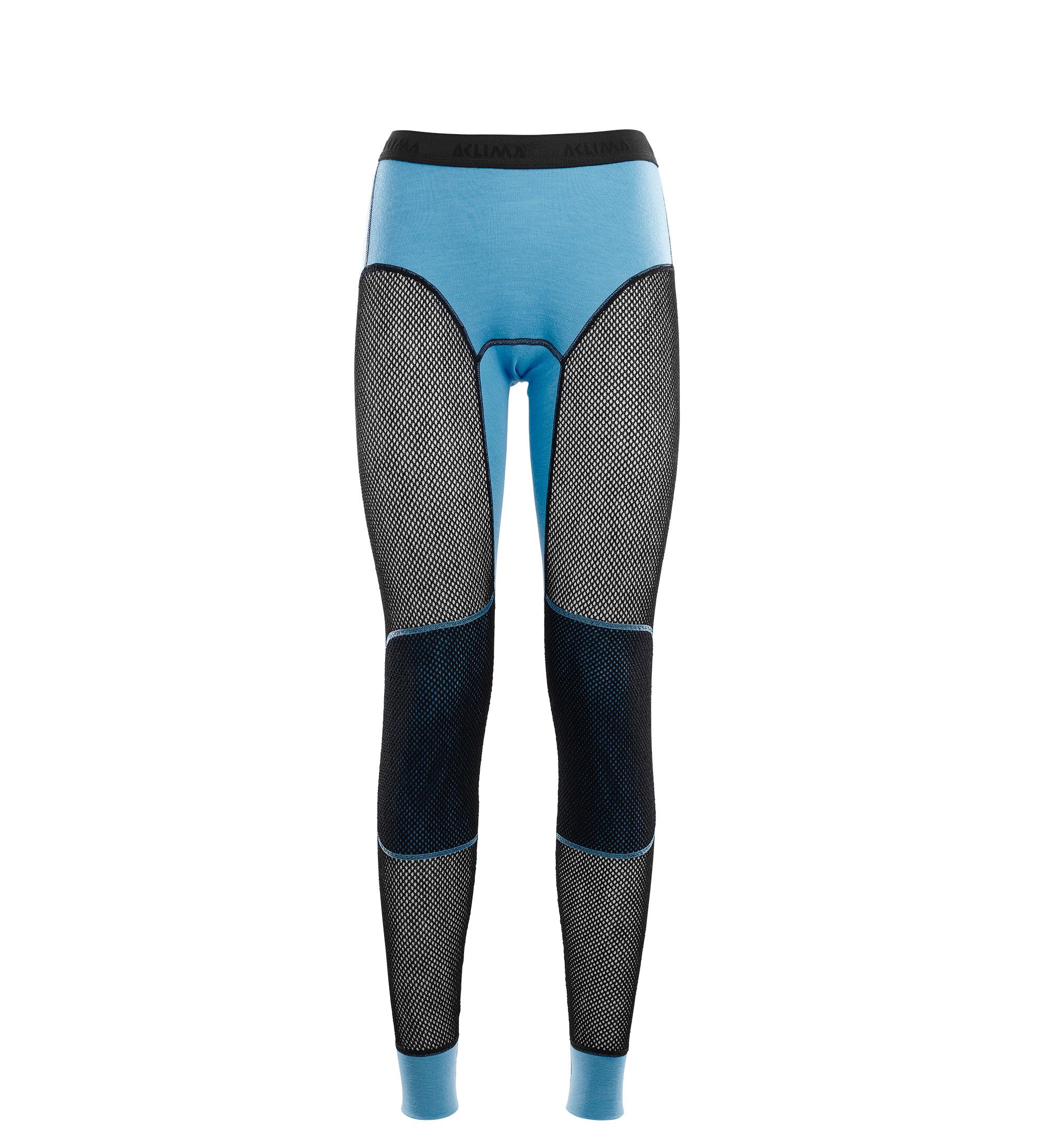 Aclima Aclima WoolNet Original Longs Womens Azure Blue-Jet Black 101632 Platou Sport 1