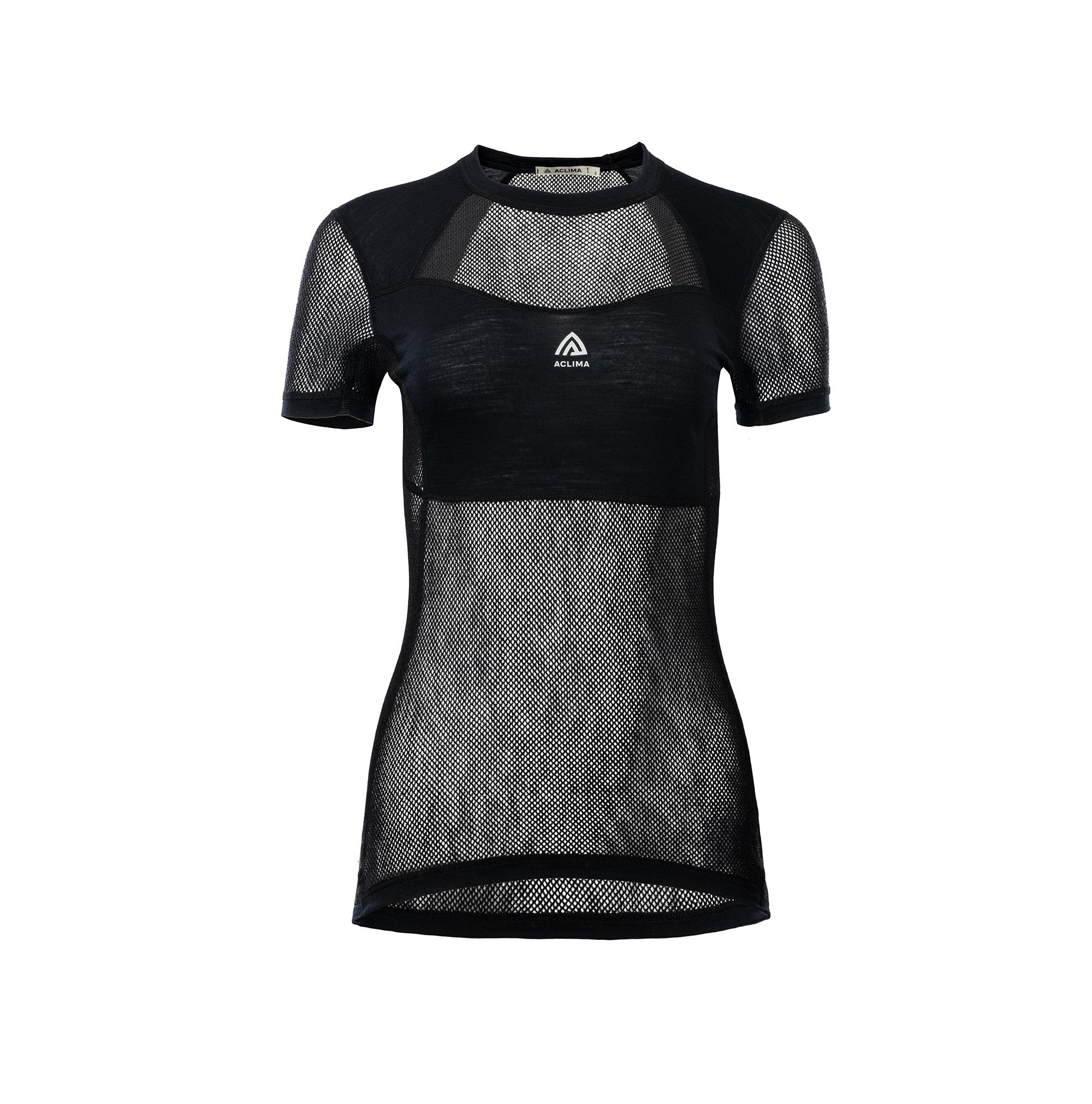 Aclima Aclima Woolnet Light T-Shirt Womens Jet Black 108098 Platou Sport 1