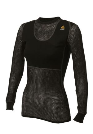 Aclima Woolnet Original Crewneck Womens Jet Black