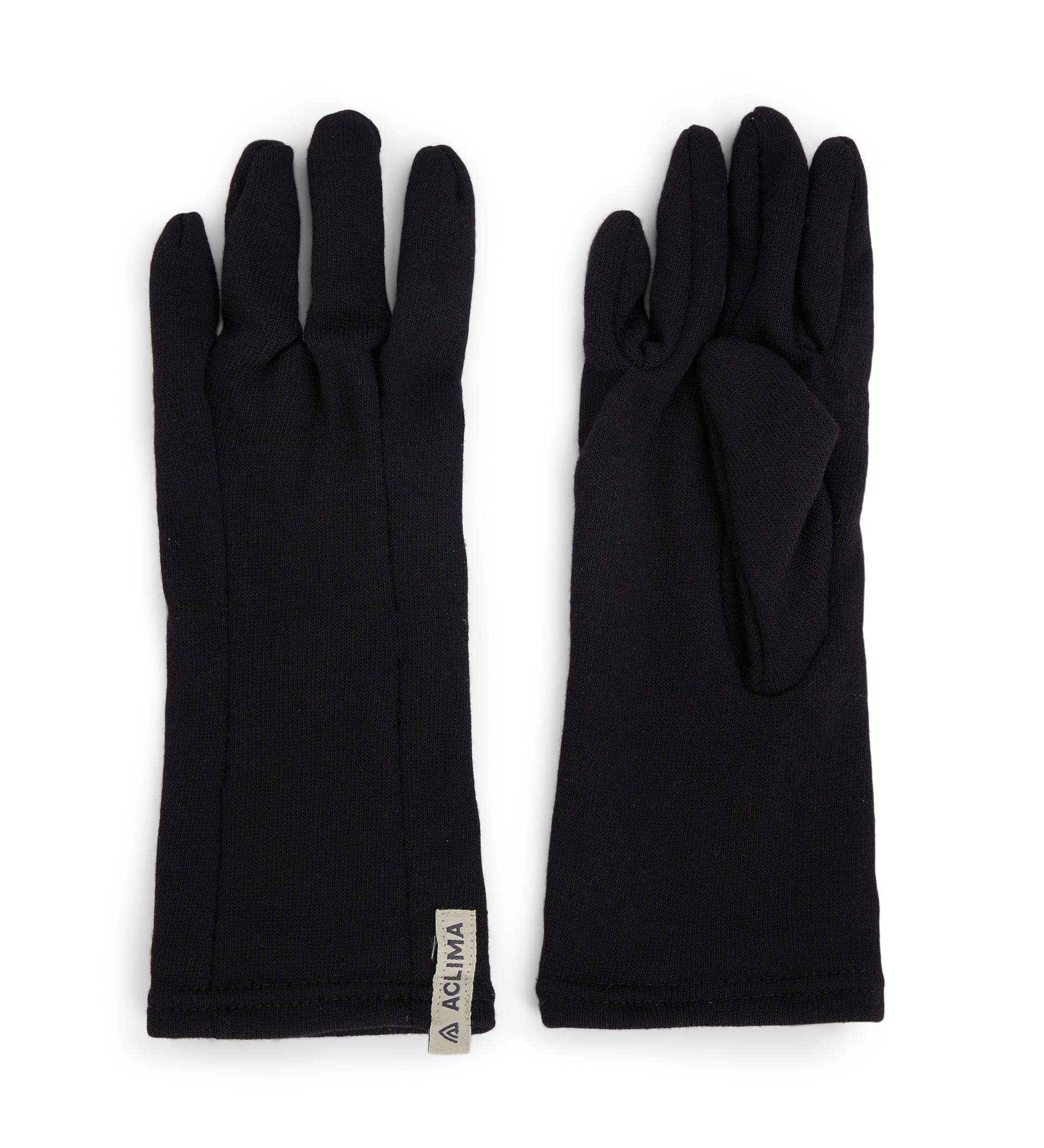 Aclima Aclima Woolterry Liner Gloves Jet Black 108468 Platou Sport 1