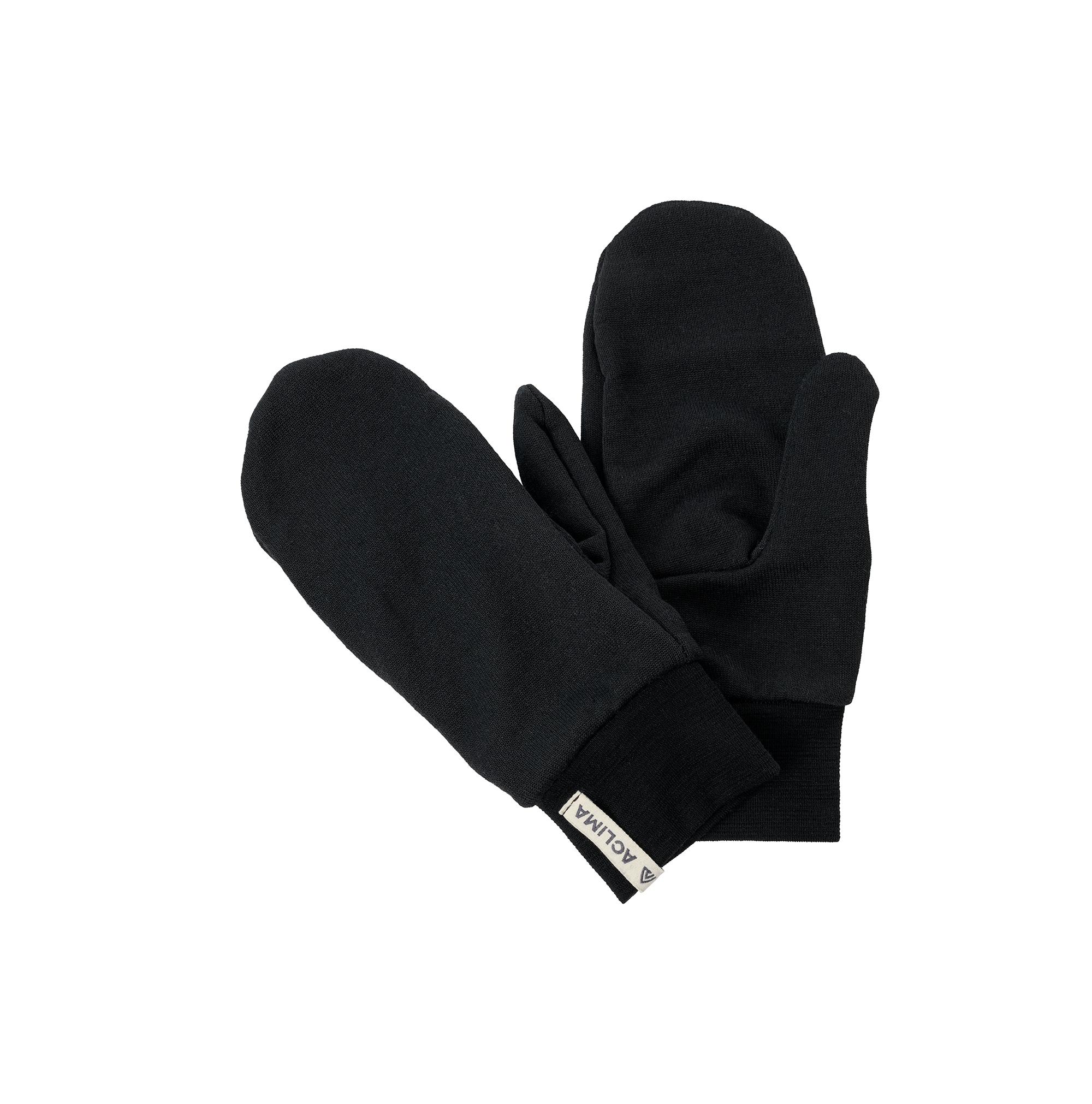 Aclima Aclima Woolterry Liner Mittens Jet Black 108469 Platou Sport 1