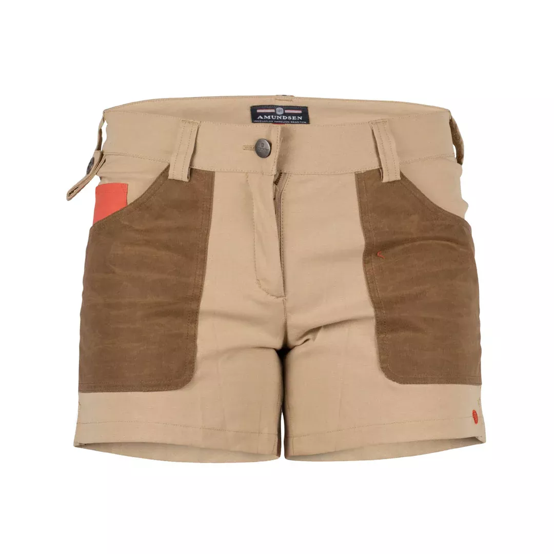 Amundsen Sports Amundsen 5incher Field Shorts Womens Desert-Tan WSS53.2.620 Platou Sport 1
