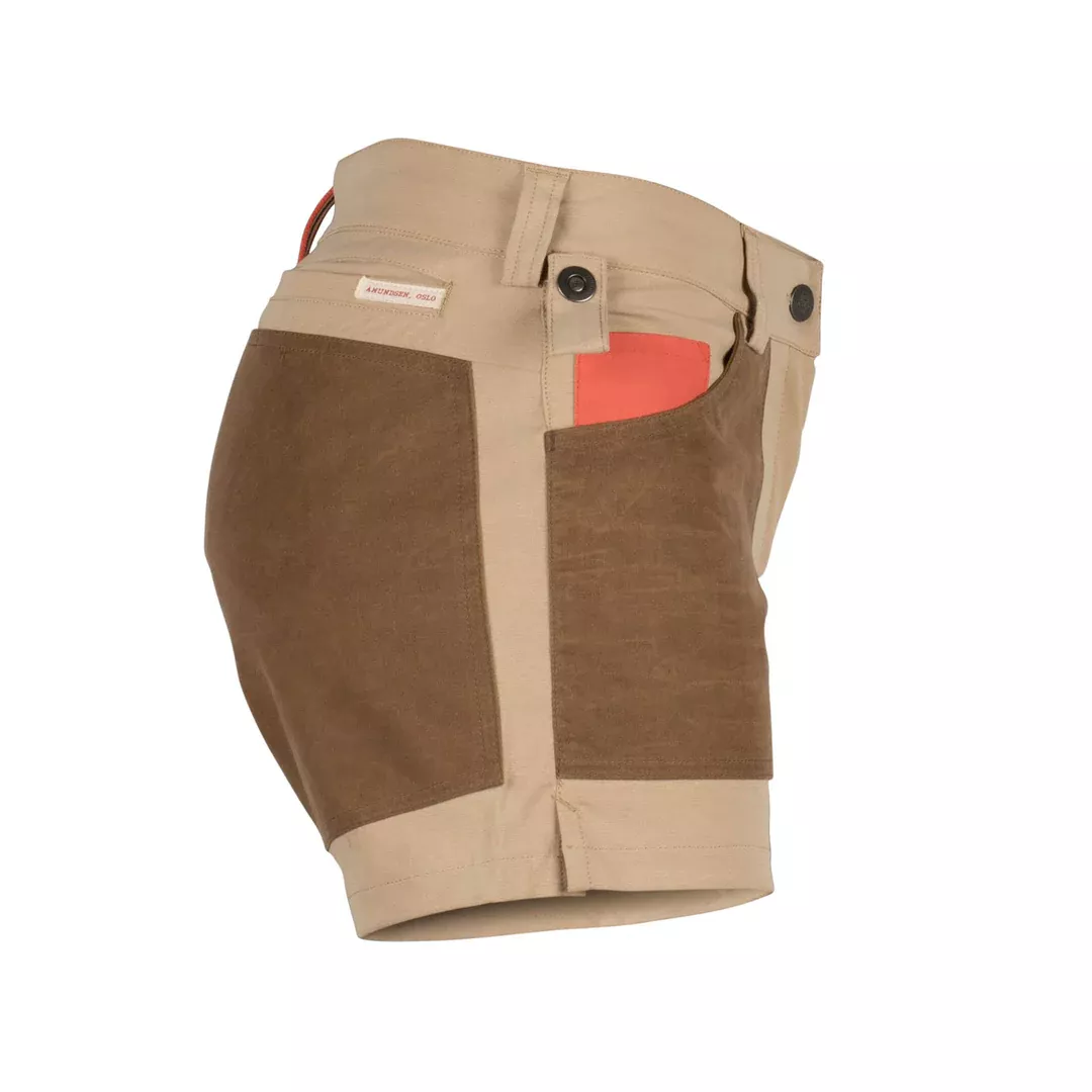 Amundsen Sports Amundsen 5incher Field Shorts Womens Desert-Tan WSS53.2.620 Platou Sport 4