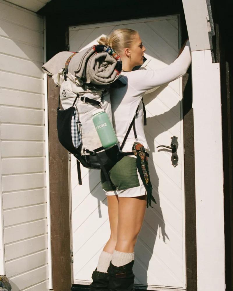 Amundsen Sports Amundsen 5incher Field Shorts Womens Offwhite-Stormy Blue WSS53.2.014 Platou Sport 4