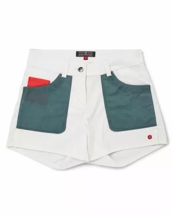 Amundsen Sports Amundsen 5incher Field Shorts Womens Offwhite-Stormy Blue WSS53.2.014 Platou Sport 6