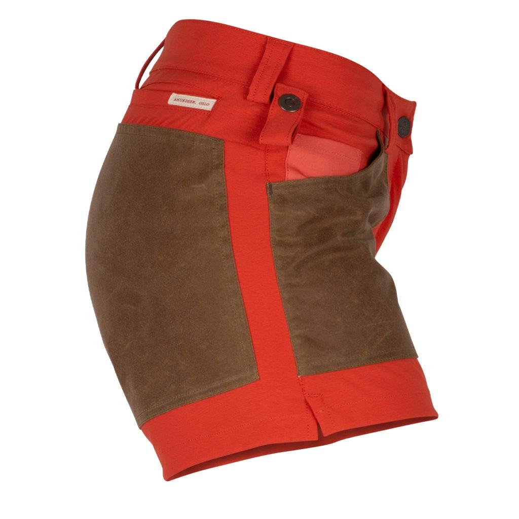 Amundsen Sports Amundsen 5incher Field Shorts Womens Red Clay-Tan WSS53.2.166 Platou Sport 4