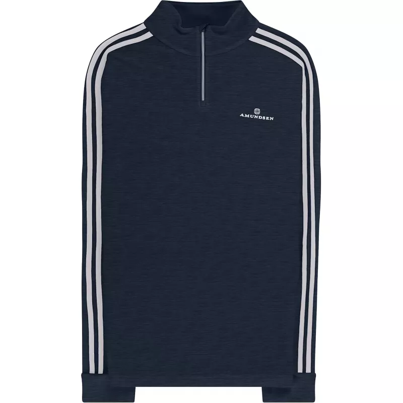 Amundsen Sports Amundsen 5mila Half-Zip Lines Mens Faded Navy MSW89.1.590 Platou Sport 1
