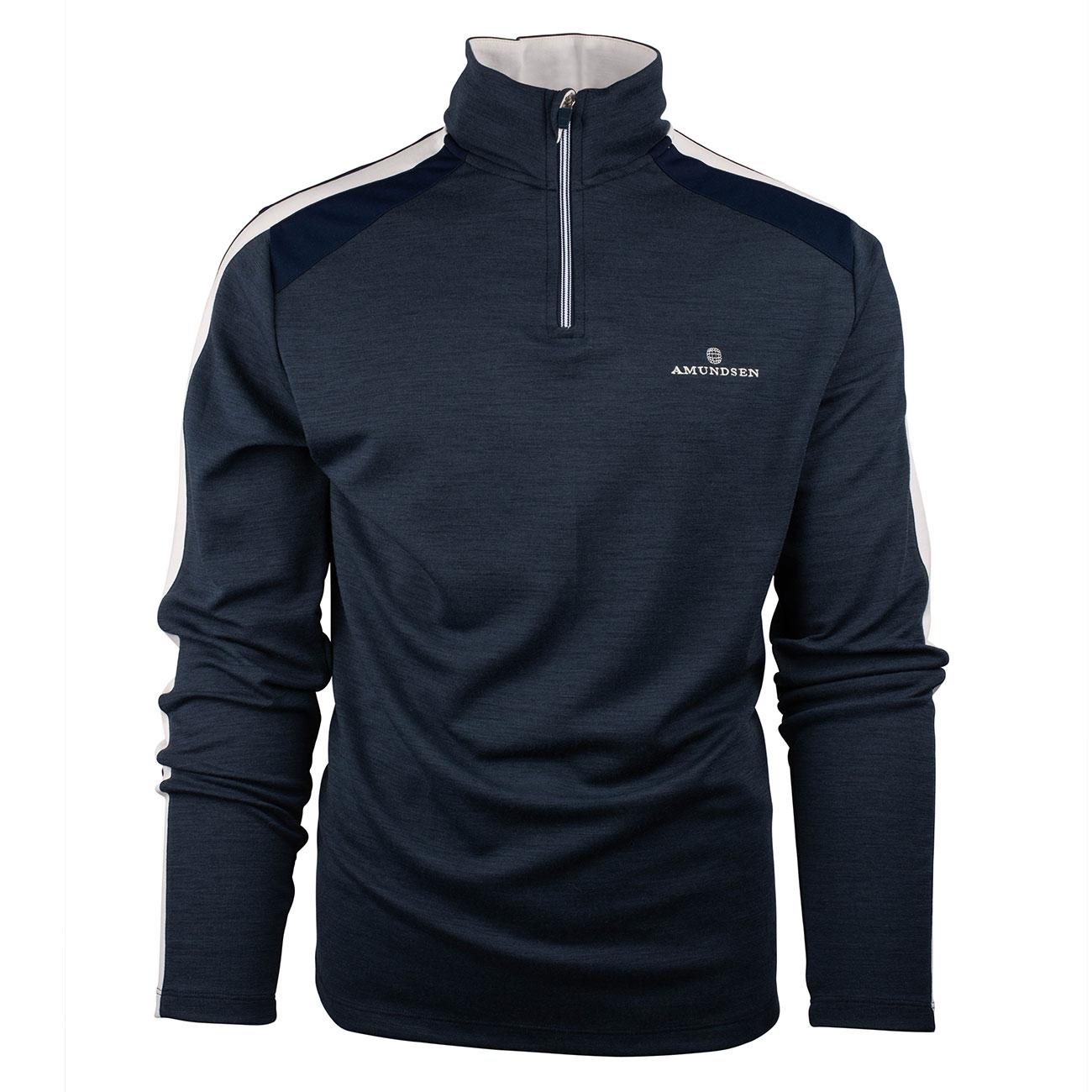 Amundsen Sports Amundsen 5mila Half Zip Mens Faded Navy-Stripe MSW08.2.590 Platou Sport 1