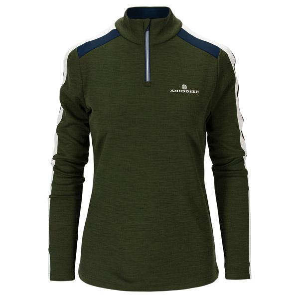 Amundsen Sports Amundsen 5mila Half Zip Womens Spruce Green WSW08.2.455 Platou Sport 1