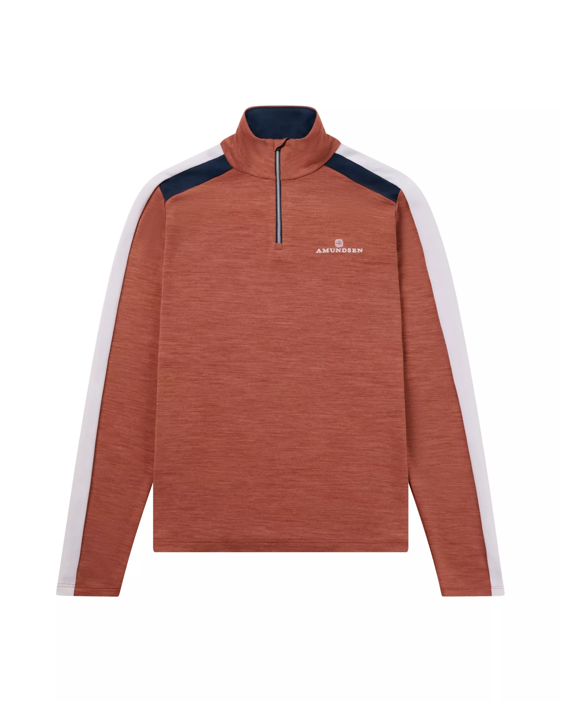 Amundsen Sports Amundsen 5mila Half Zip Womens Terra Red-Stripe WSW08.2.165 Platou Sport 1