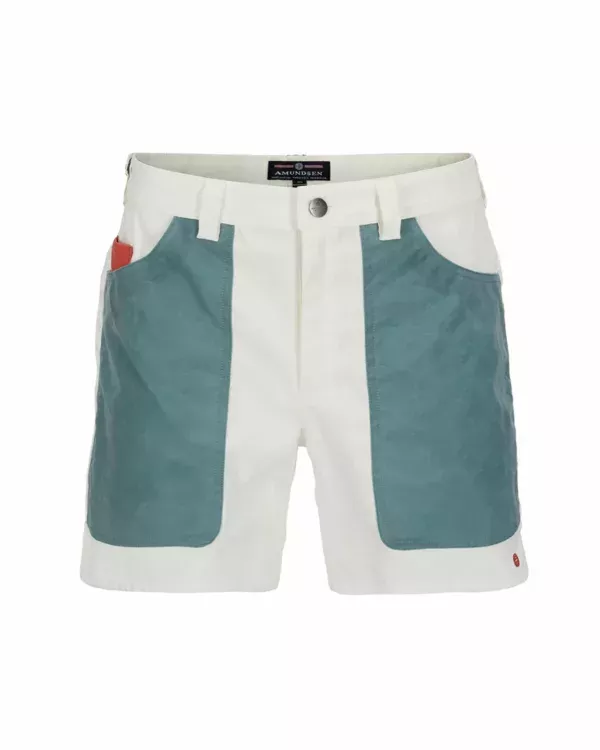 Amundsen Sports Amundsen 7incher Field Shorts Mens Offwhite-Stormy Blue MSS53.2.014 Platou Sport 1