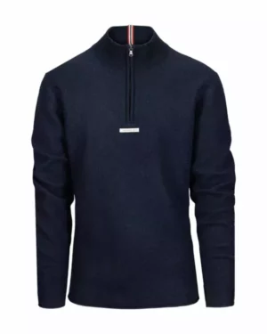 Amundsen Boiled Half Zip Mens Faded Navy
