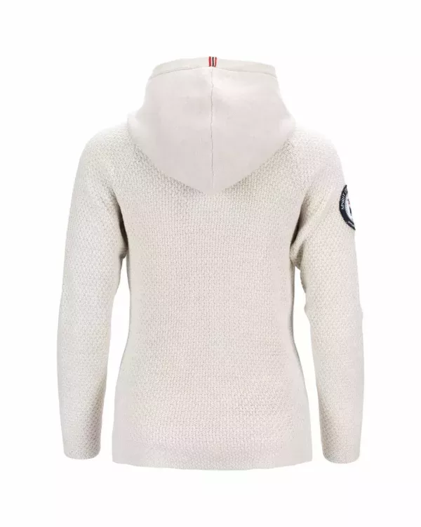Amundsen Sports Amundsen Boiled Hoodie Laced Womens Oatmeal WSW07.1.600 Platou Sport 2