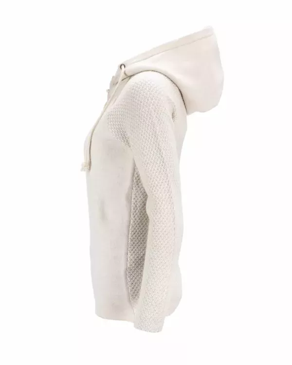 Amundsen Sports Amundsen Boiled Hoodie Laced Womens Oatmeal WSW07.1.600 Platou Sport 4