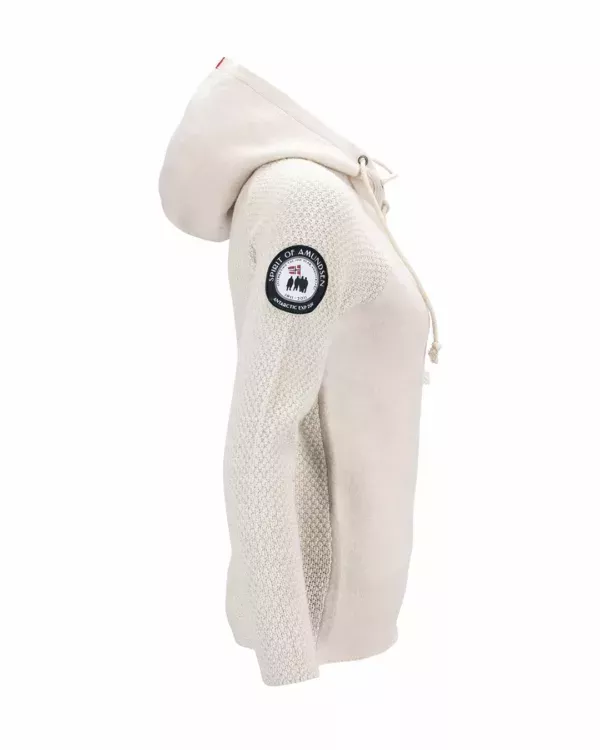 Amundsen Sports Amundsen Boiled Hoodie Laced Womens Oatmeal WSW07.1.600 Platou Sport 5