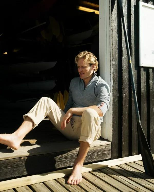 Amundsen Sports Amundsen Deck Half Zip Mens Blue Stone MSW73.2.525 Platou Sport 3