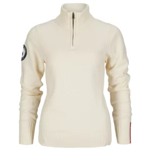 Amundsen Deck Half Zip Womens Oatmeal