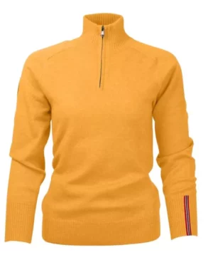 Amundsen Deck Half Zip Womens Yellow Haze