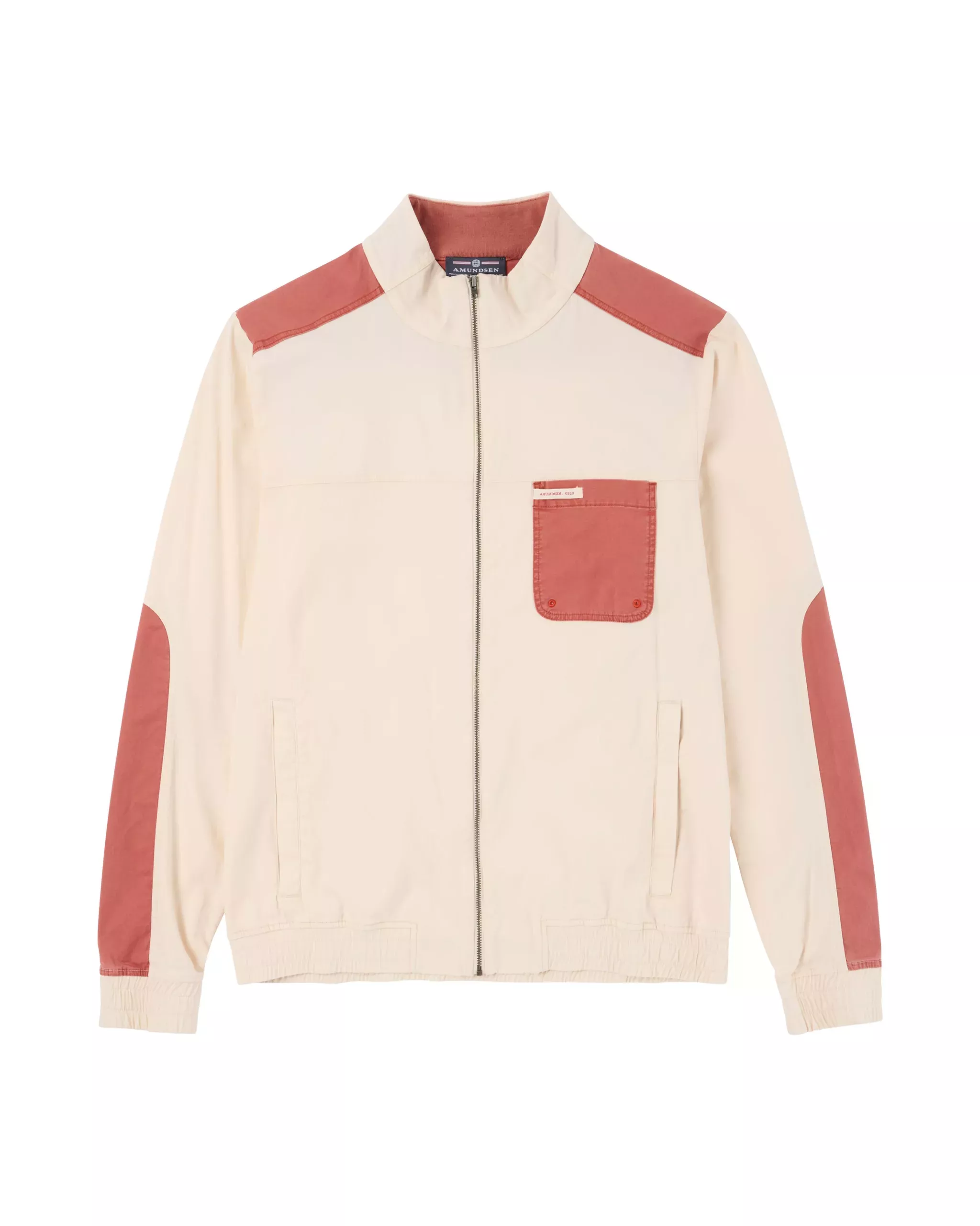 Amundsen Sports Amundsen Ditch-Hiker Jacket Mens Oatmeal-Terra Red MJA68.1.164 Platou Sport 1