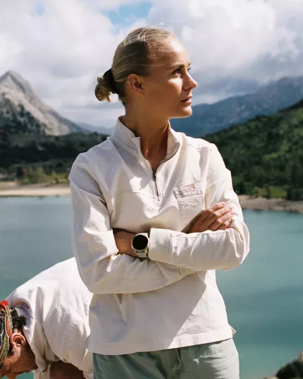 Amundsen Sports Amundsen Ditch-Hiker Pullover Womens Oatmeal WSW75.1.600 Platou Sport 2