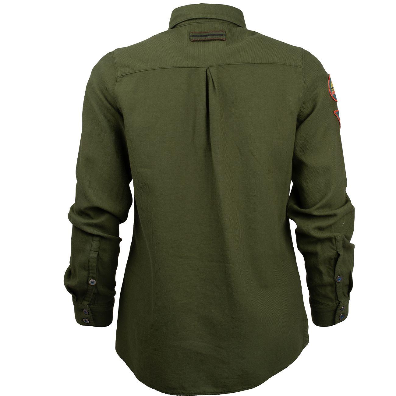 Amundsen Sports Amundsen Flannel Shirt Womens Olive WSH59.2.450 Platou Sport 3
