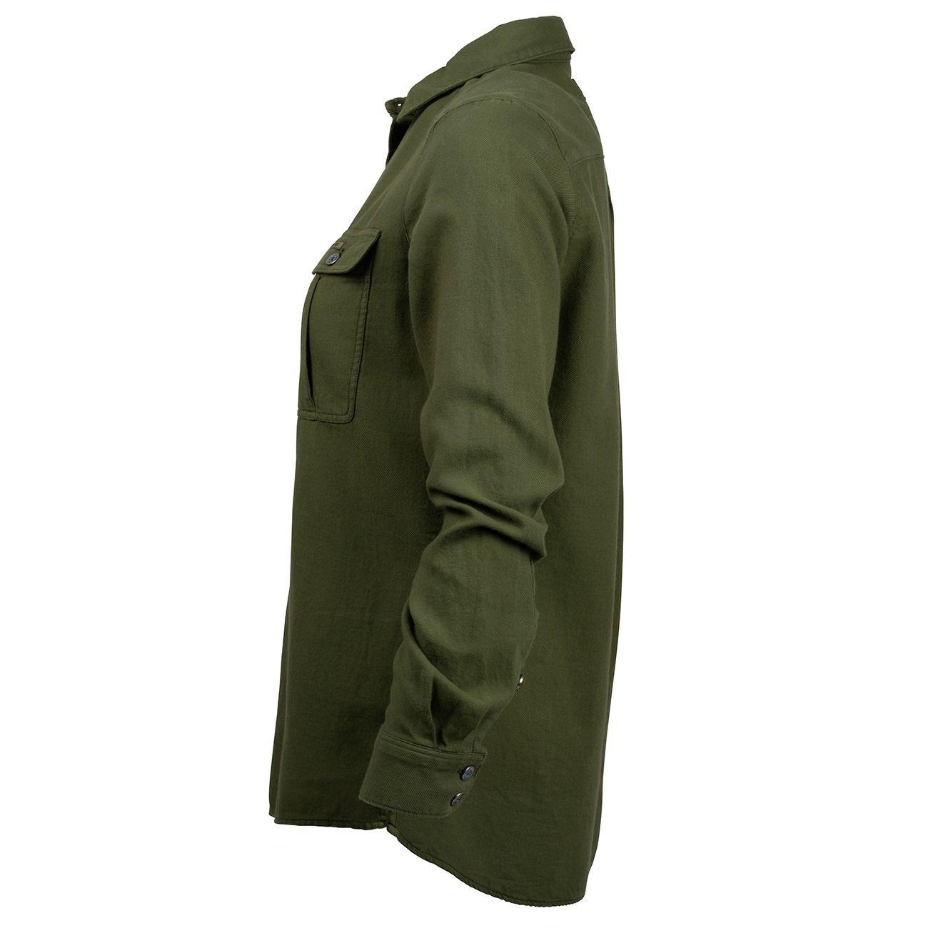 Amundsen Sports Amundsen Flannel Shirt Womens Olive WSH59.2.450 Platou Sport 4