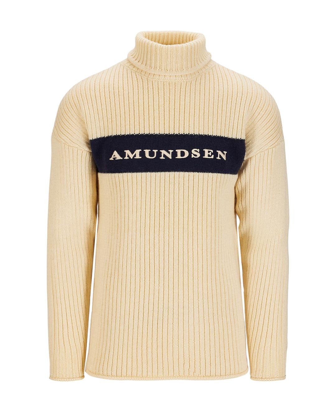 Amundsen Sports Amundsen Heroes Ski Turtle Neck Mens Natural-Navy MSW33.1.611 Platou Sport 1