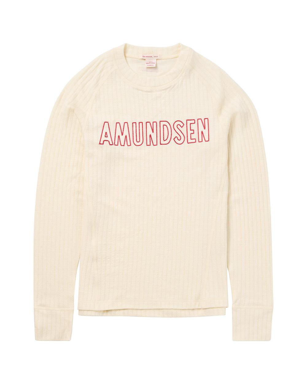 Amundsen Sports Amundsen Heros Hide Crew Neck Womens Natural-Logo WSW86.1.611 Platou Sport 1