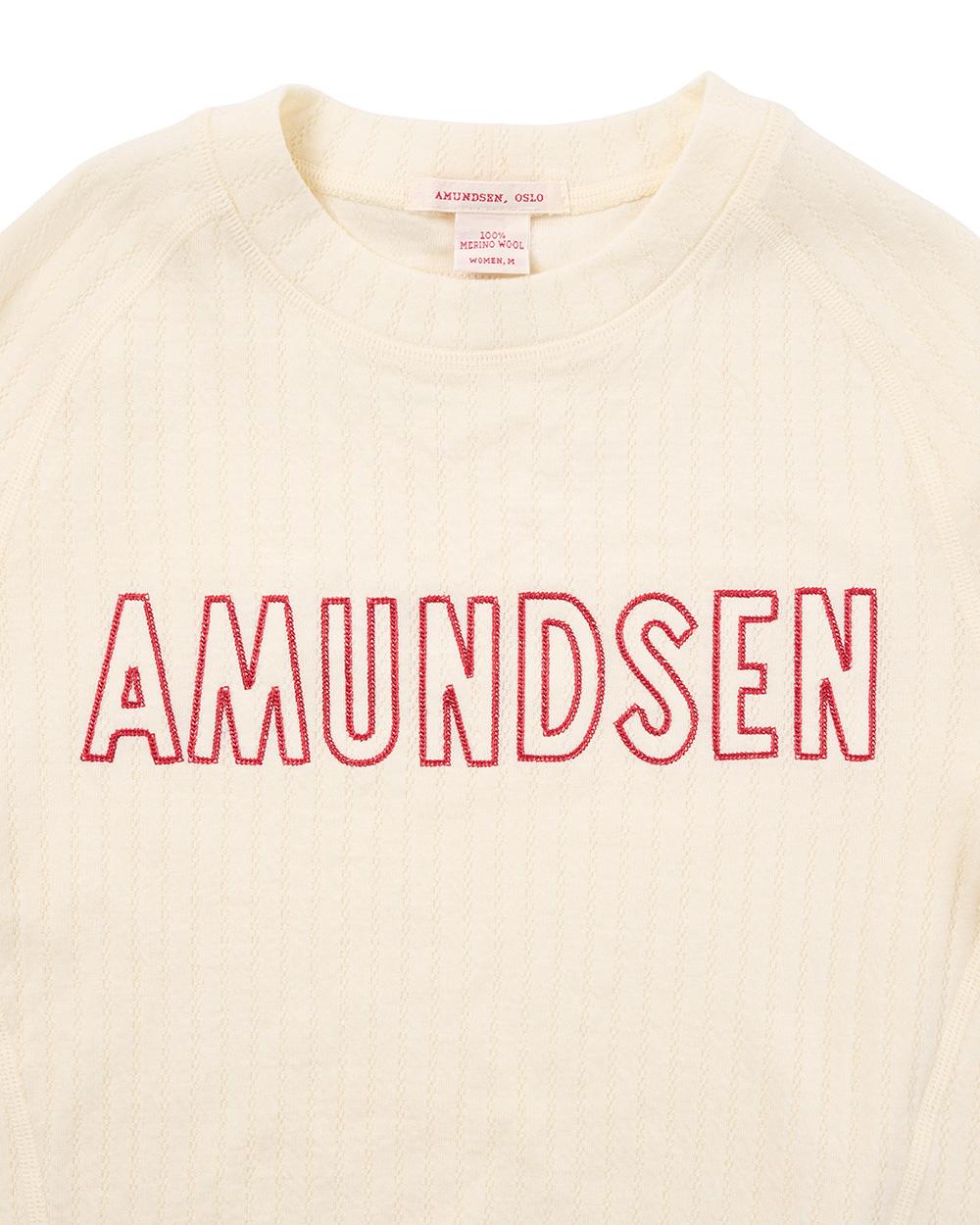Amundsen Sports Amundsen Heros Hide Crew Neck Womens Natural-Logo WSW86.1.611 Platou Sport 2