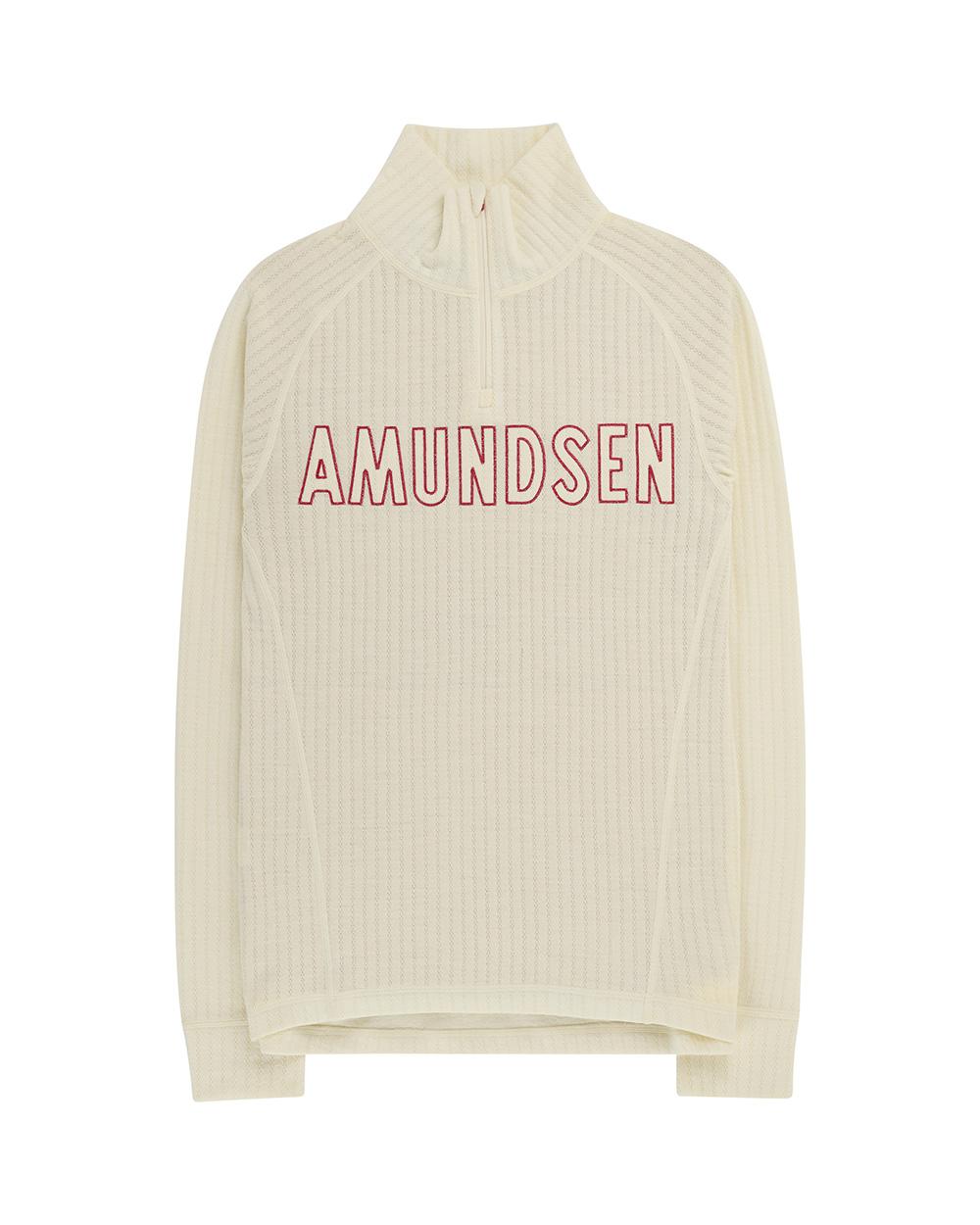 Amundsen Sports Amundsen Heros Hide Half Zip Mens Natural-Logo MSW87.1.611 Platou Sport 1