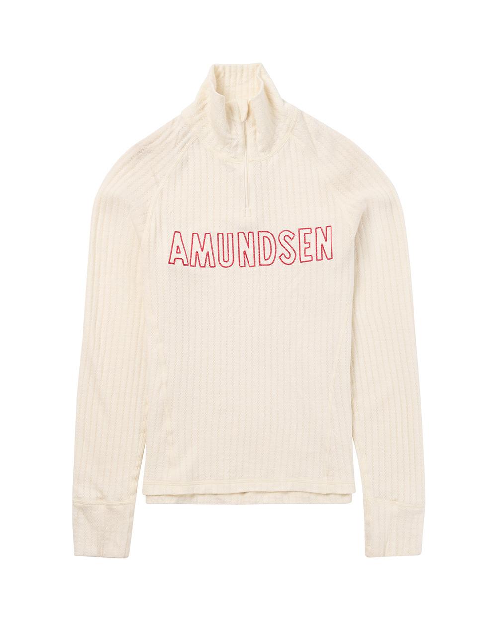 Amundsen Sports Amundsen Heros Hide Half Zip Womens Natural-Logo WSW87.1.611 Platou Sport 1