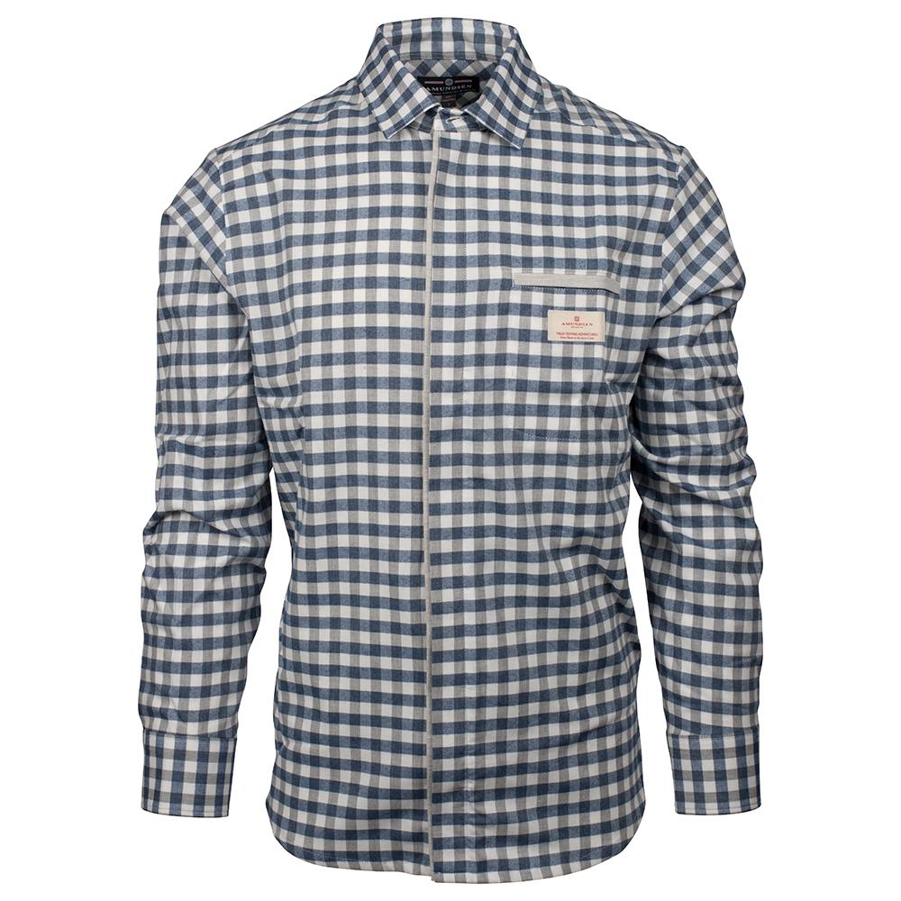 Amundsen Sports Amundsen V-Bond Shirt Mens Small Chequered Blue MSH52.1.540 Platou Sport 1