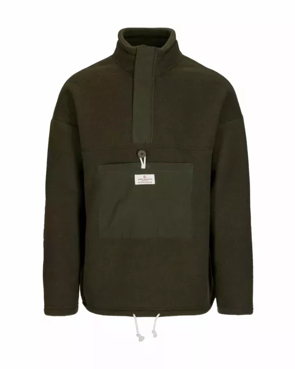 Amundsen Sports Amundsen V-Bond Waxed Fleece Mens Nato-Green MSW74.1.480 Platou Sport 1
