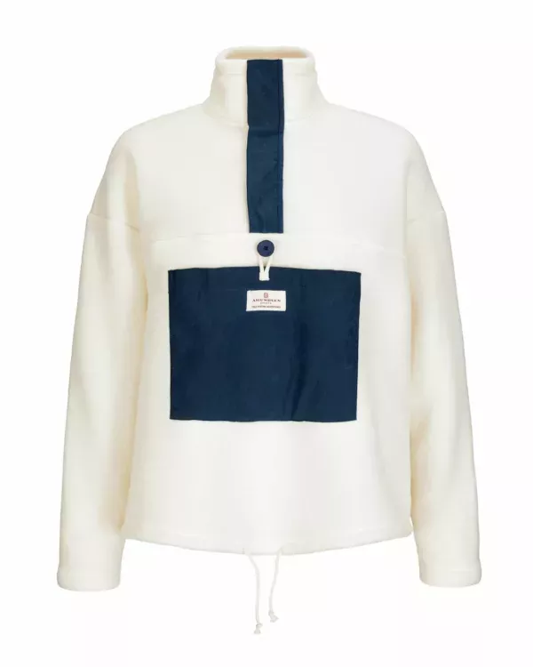 Amundsen Sports Amundsen V-Bond Waxed Fleece Womens Natural-Navy WSW74.1.610 Platou Sport 1