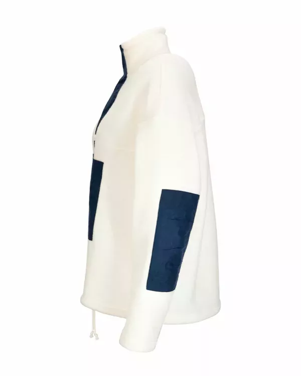 Amundsen Sports Amundsen V-Bond Waxed Fleece Womens Natural-Navy WSW74.1.610 Platou Sport 4